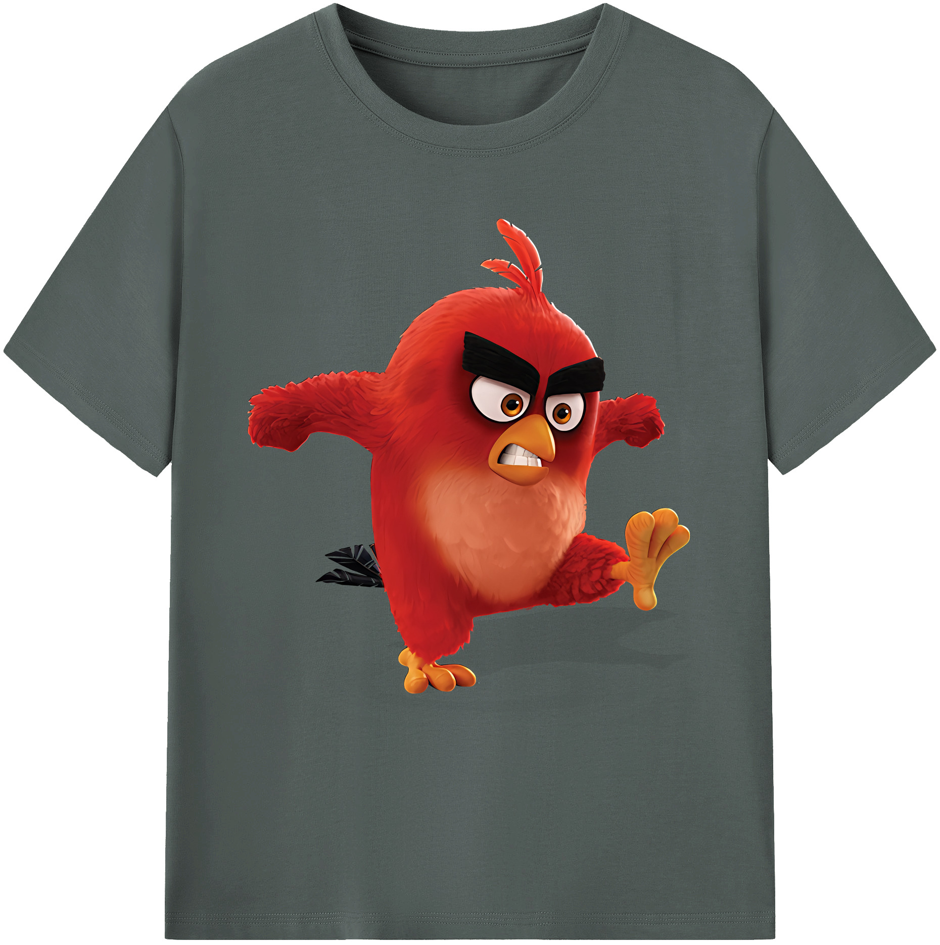（画像用） Angry Birds アングリーバード 綿100％ メンズ半袖Tシャツ｜肌触りやわらか＆通気性